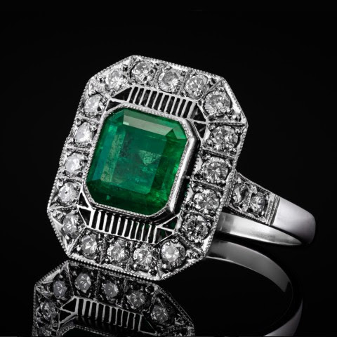 Emerald ring "Sunset Soirée" – Elegant & refined