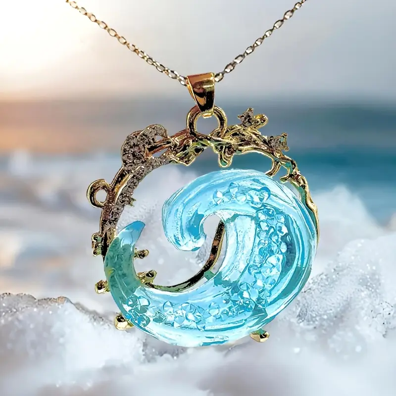 Luminous Ocean Oath Necklace "Sunset Soirée" – Elegant & vibrant