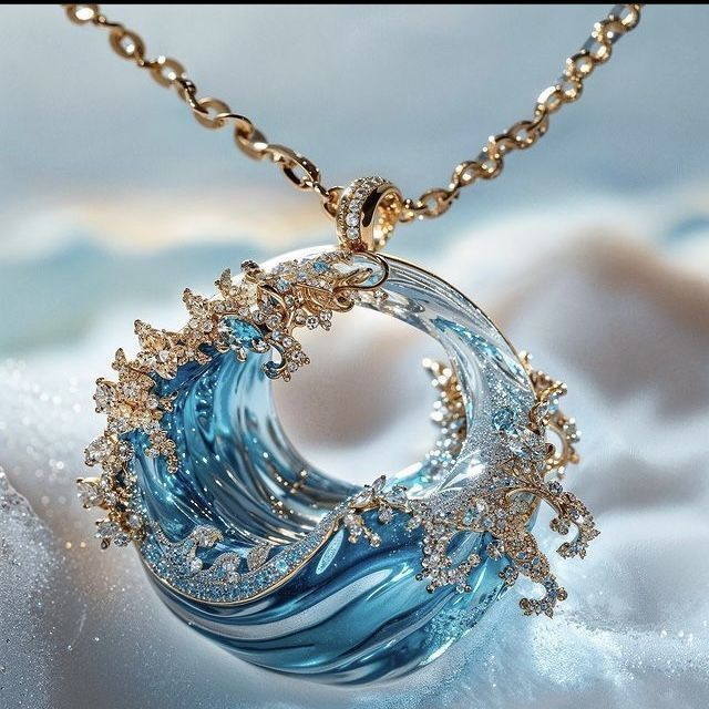 Exotic Ocean Oath Necklace "Sunset Soirée" – Elegant & refined
