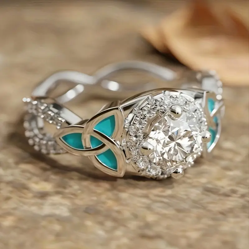Turquoise brilliance silver ring "Cocktail Hour" – Elegant & refined