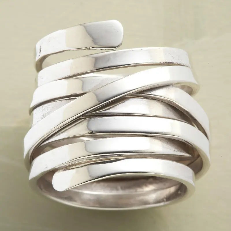 Silvered ring "Sunset Soirée" – Elegant & refined