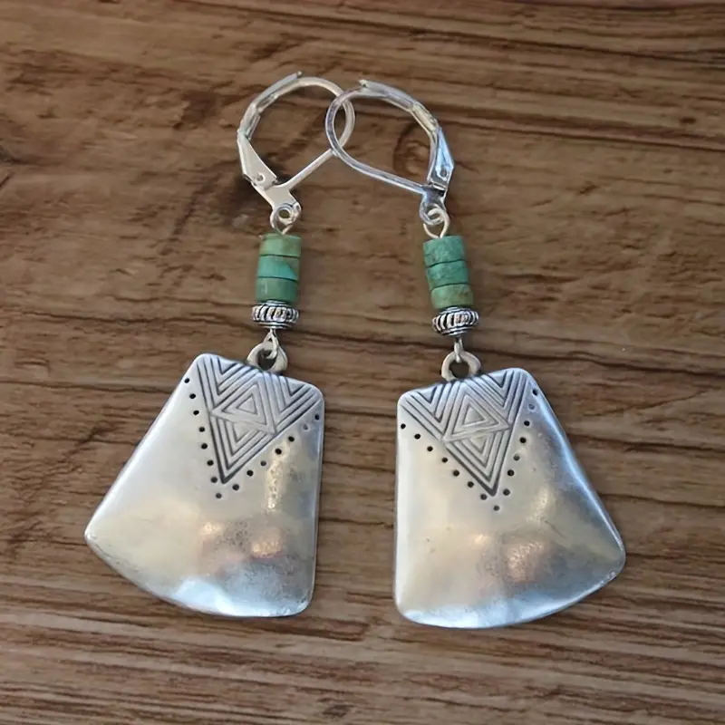 Turquoise stone earrings "Cocktail Hour" – Elegant & refined