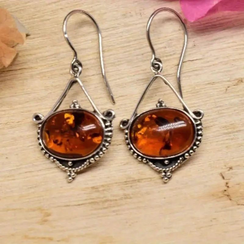Silvered earrings "Cocktail Hour" – Elegant & refined