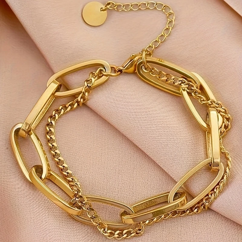 Golden chain bracelet "Cocktail Hour" – Elegant & refined