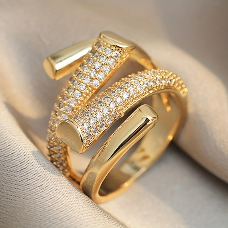 Bright gold ring "Sunset Soirée" – Elegant & refined