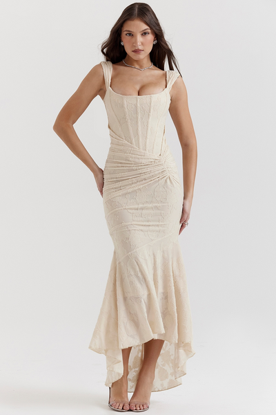 Silk dress "Garden Party" – Elegant & refined