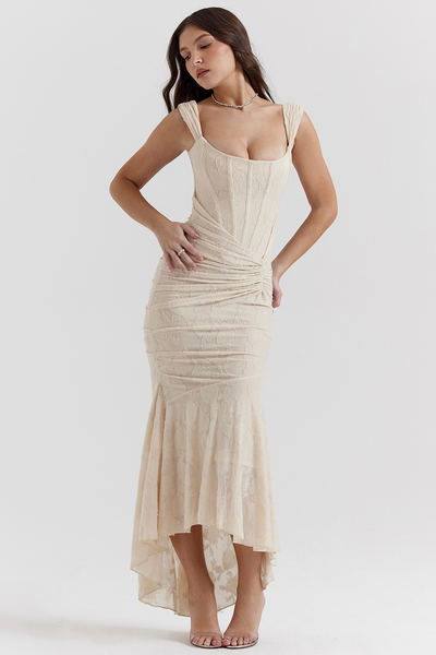 Silk dress "Garden Party" – Elegant & refined