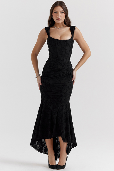 Silk dress "Garden Party" – Elegant & refined