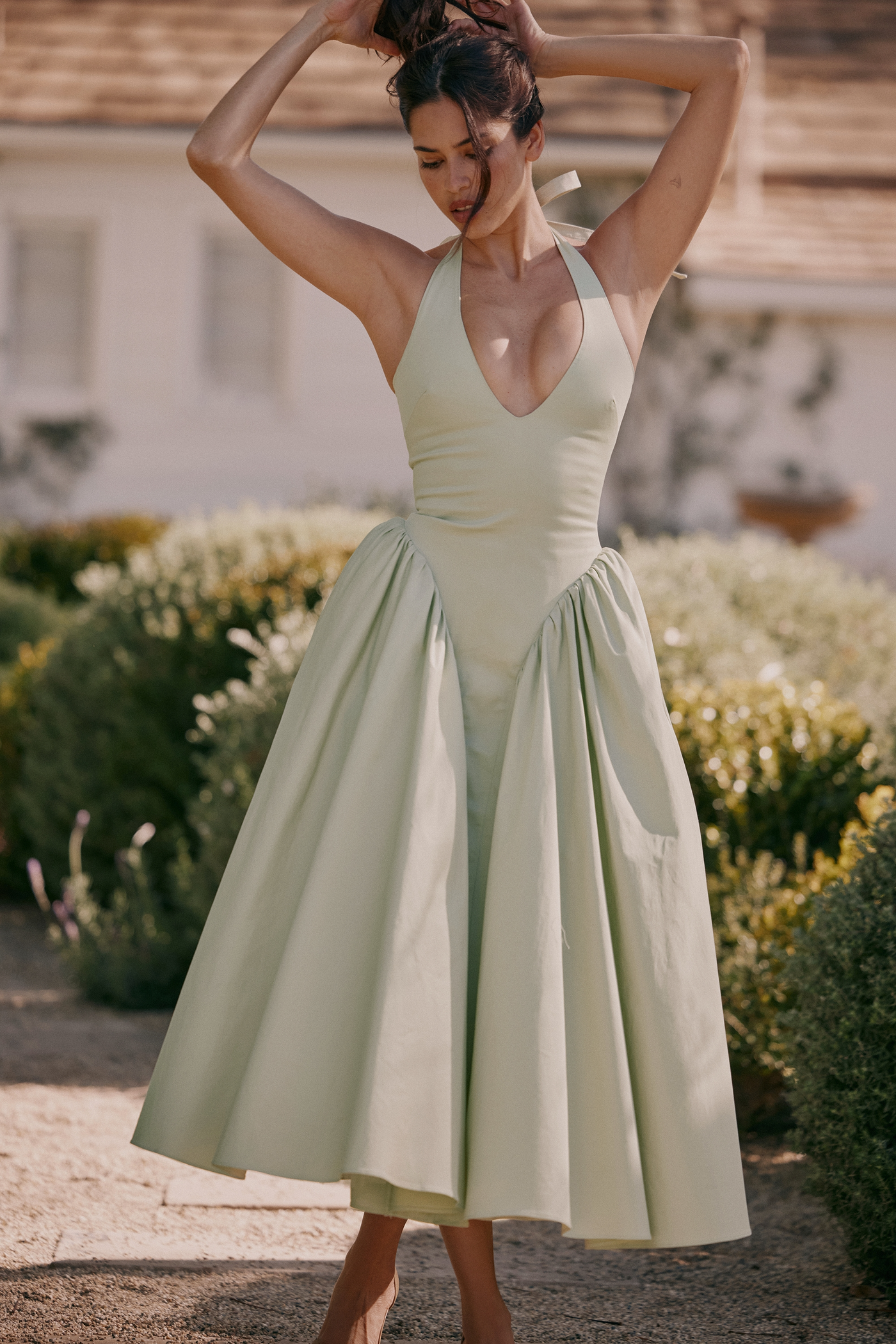 Silk dress "Garden Party" – Elegant & refined
