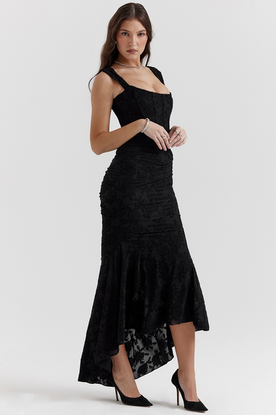 Silk dress "Garden Party" – Elegant & refined