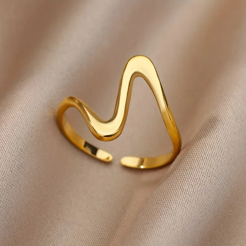 Irregular gold ring "Sunset Soirée" – Elegant & refined