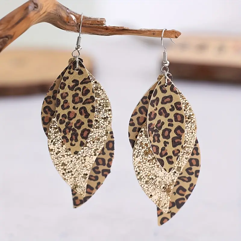 Brown leaf earrings "Garden Party" – Natural & stylish