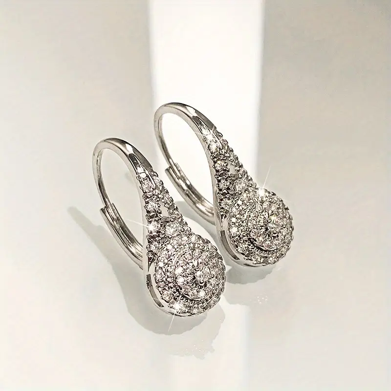Bright silver earrings "Sunset Soirée" – Timeless & chic