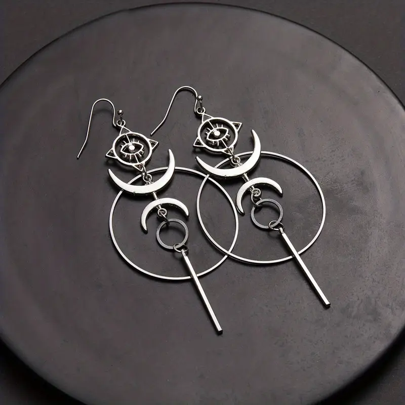 Silver dangling earrings "Sunset Soirée" – Elegant & refined