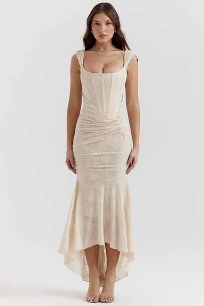 Silk dress "Garden Party" – Elegant & refined
