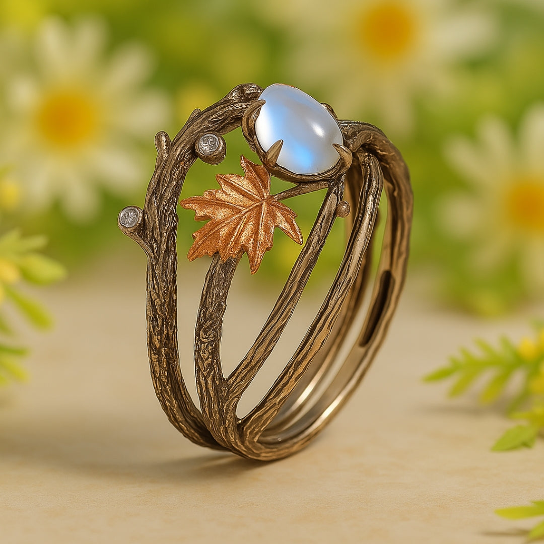 Moonstone ring "Sunday Picnic" – Elegant & natural