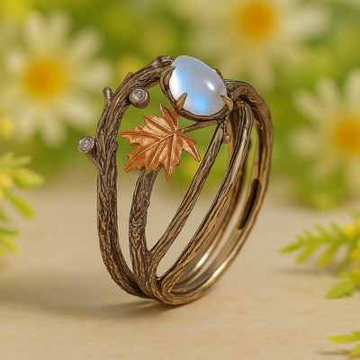 Moonstone ring "Sunday Picnic" – Elegant & natural