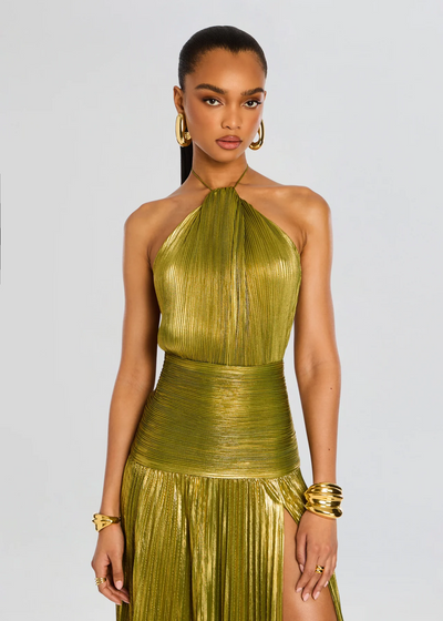 Silk dress "Morning Coffee" – Elegant & refined