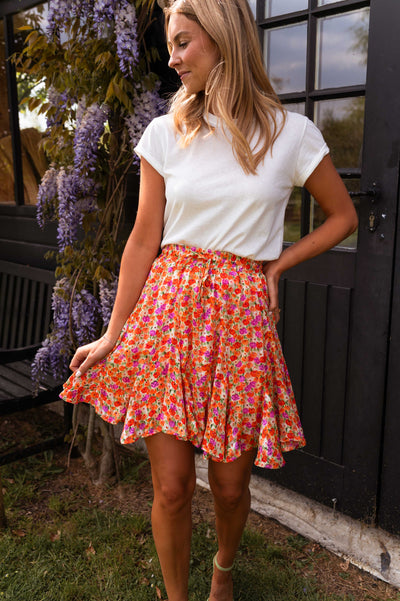 Floral ruffle skirt "Garden Party" – Fresh & feminine