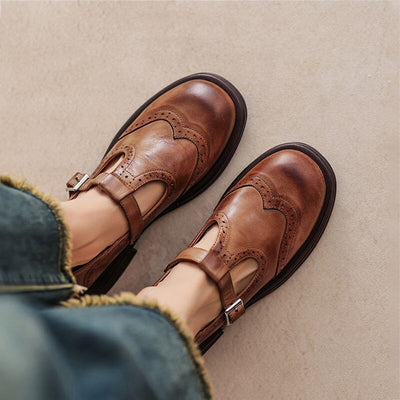 Leather mary janes "Cocktail Hour" – Elegant & refined
