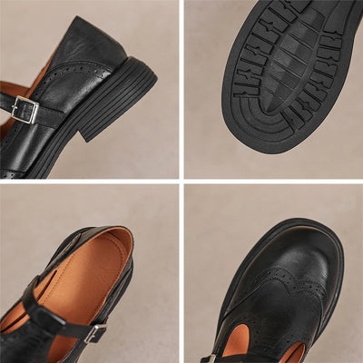 Leather mary janes "Cocktail Hour" – Elegant & refined