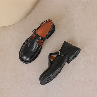 Leather mary janes "Cocktail Hour" – Elegant & refined