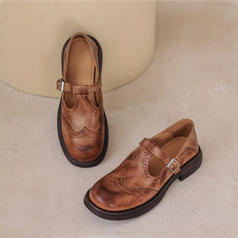 Leather mary janes "Cocktail Hour" – Elegant & refined