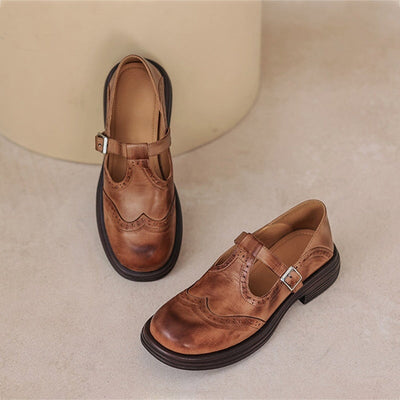 Leather mary janes "Cocktail Hour" – Elegant & refined