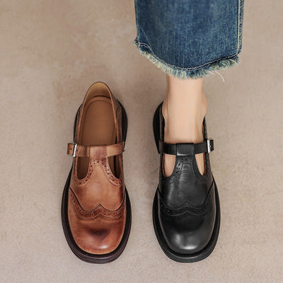 Leather mary janes "Cocktail Hour" – Elegant & refined