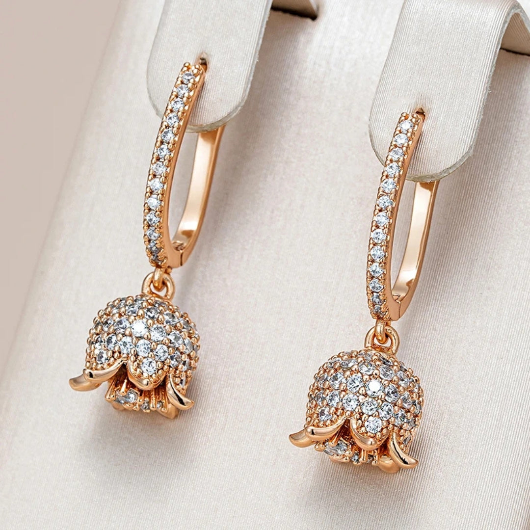 Golden Bells Earrings "Sunset Soirée" – Elegant & vibrant
