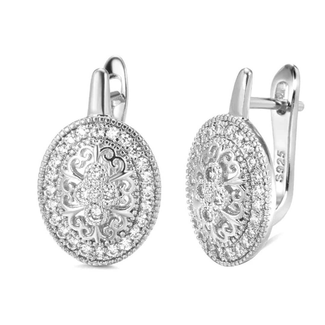 Elegant Silvered Bright Earrings "Cocktail Hour" – Elegant & vibrant