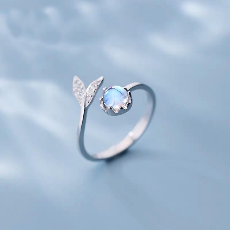 Dolphin tail adjustable ring "Sunset Soirée" – Elegant & refined