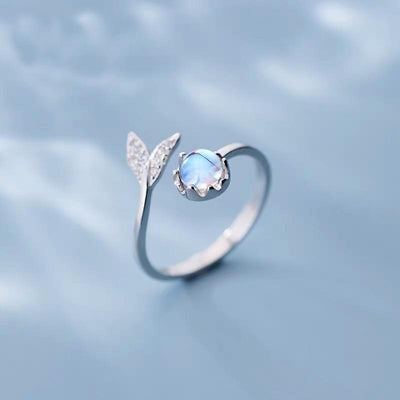Dolphin tail adjustable ring "Sunset Soirée" – Elegant & refined