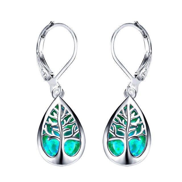 Opal and silver earrings "Garden Party" – Elegant & refined