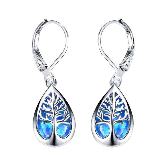 Opal and silver earrings "Garden Party" – Elegant & refined