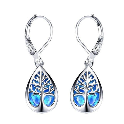Opal and silver earrings "Garden Party" – Elegant & refined