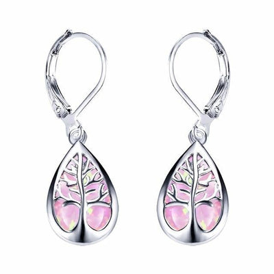 Opal and silver earrings "Garden Party" – Elegant & refined
