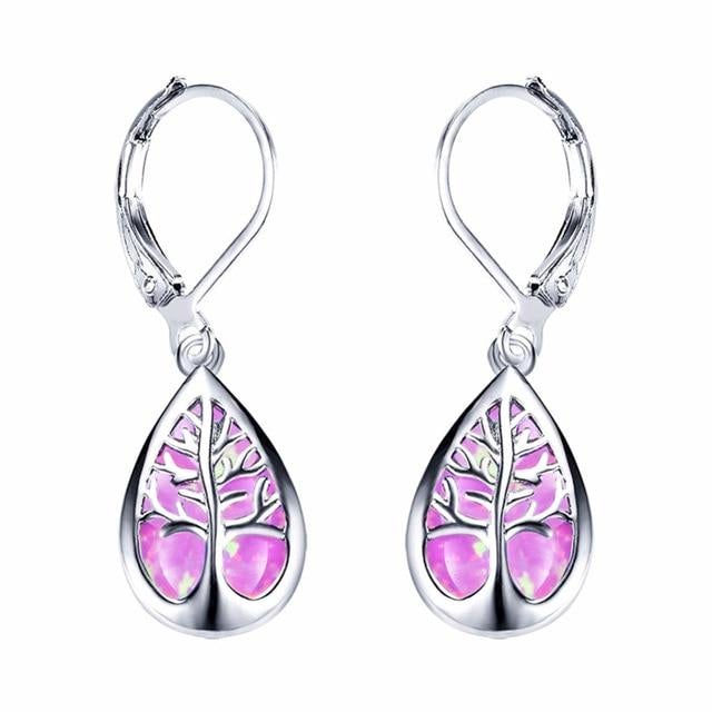 Opal and silver earrings "Garden Party" – Elegant & refined