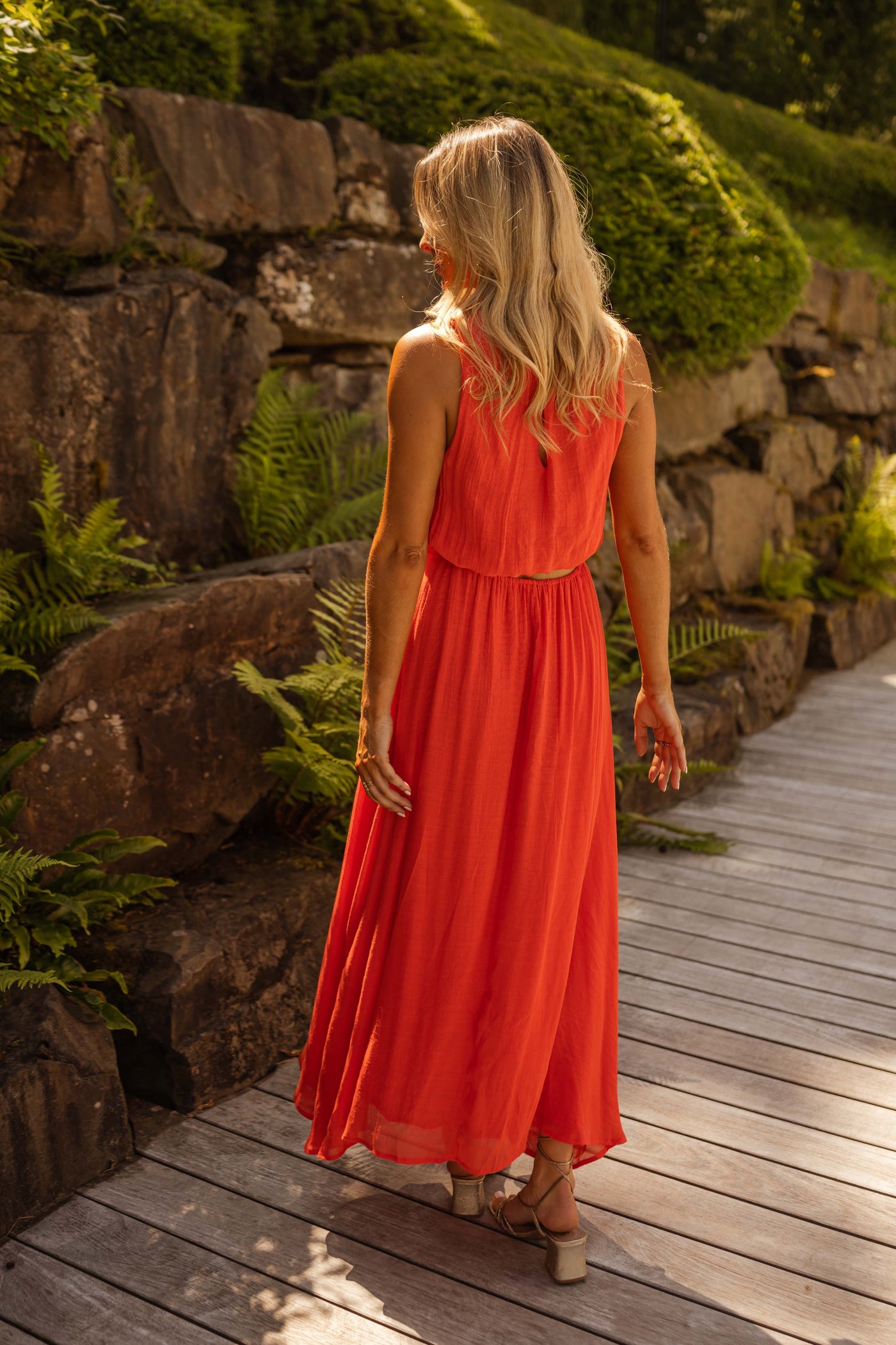 Silk dress "Garden Party" – Elegant & refined