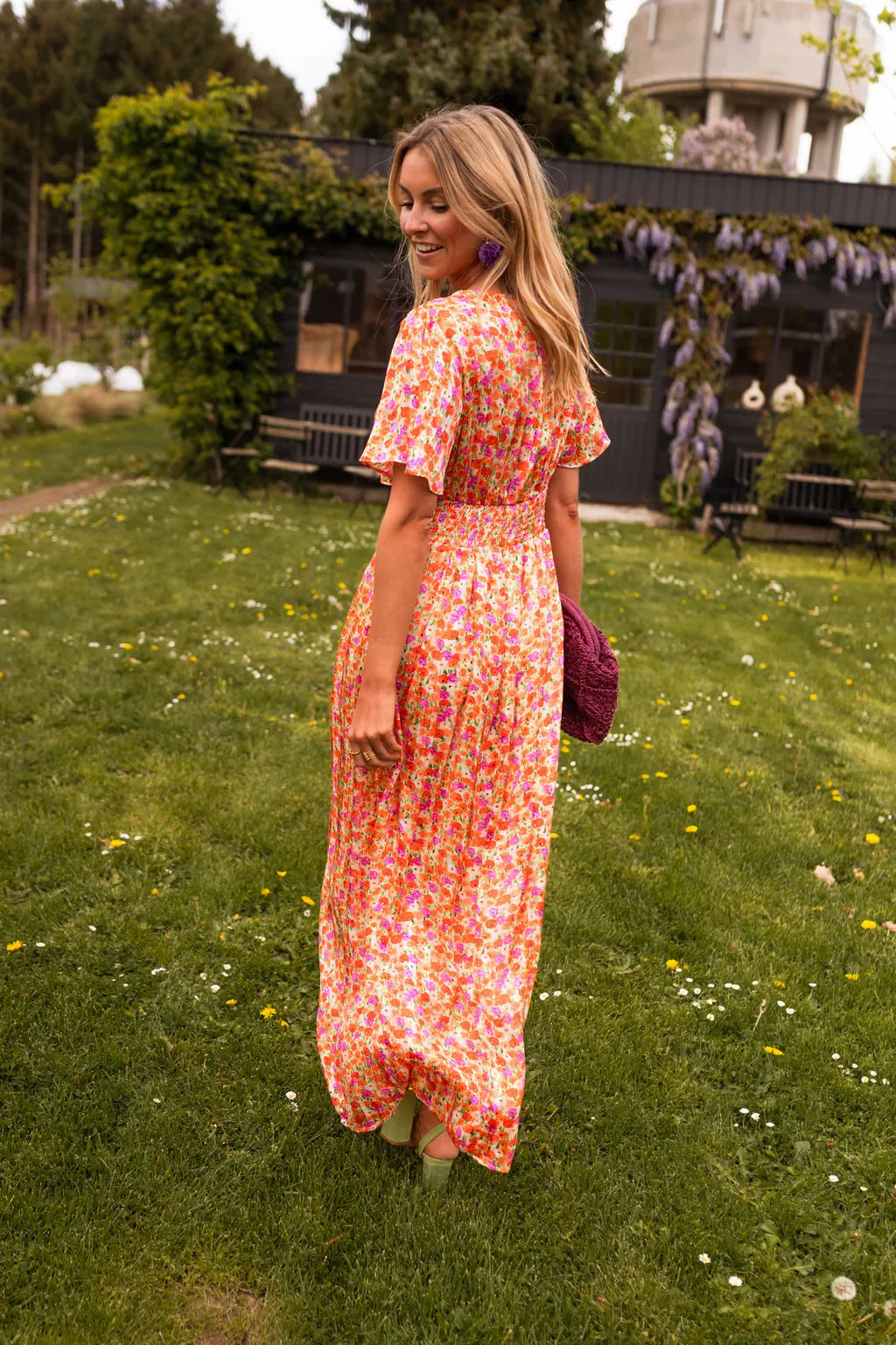 Silk dress "Morning Coffee" – Light & airy