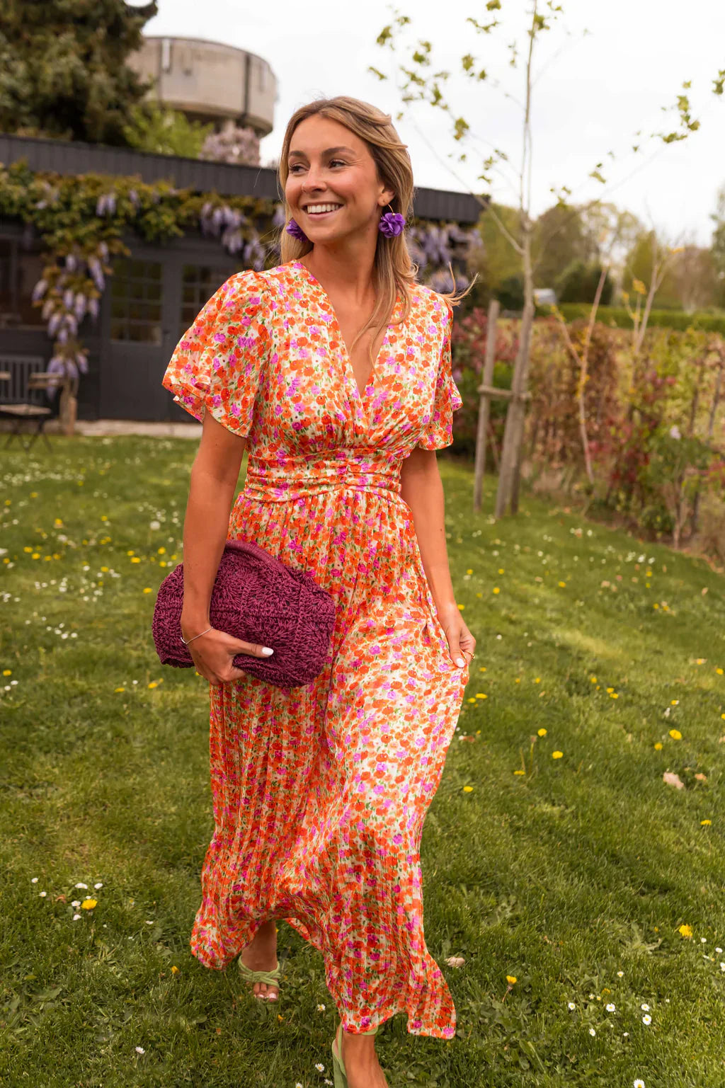 Silk dress "Morning Coffee" – Light & airy