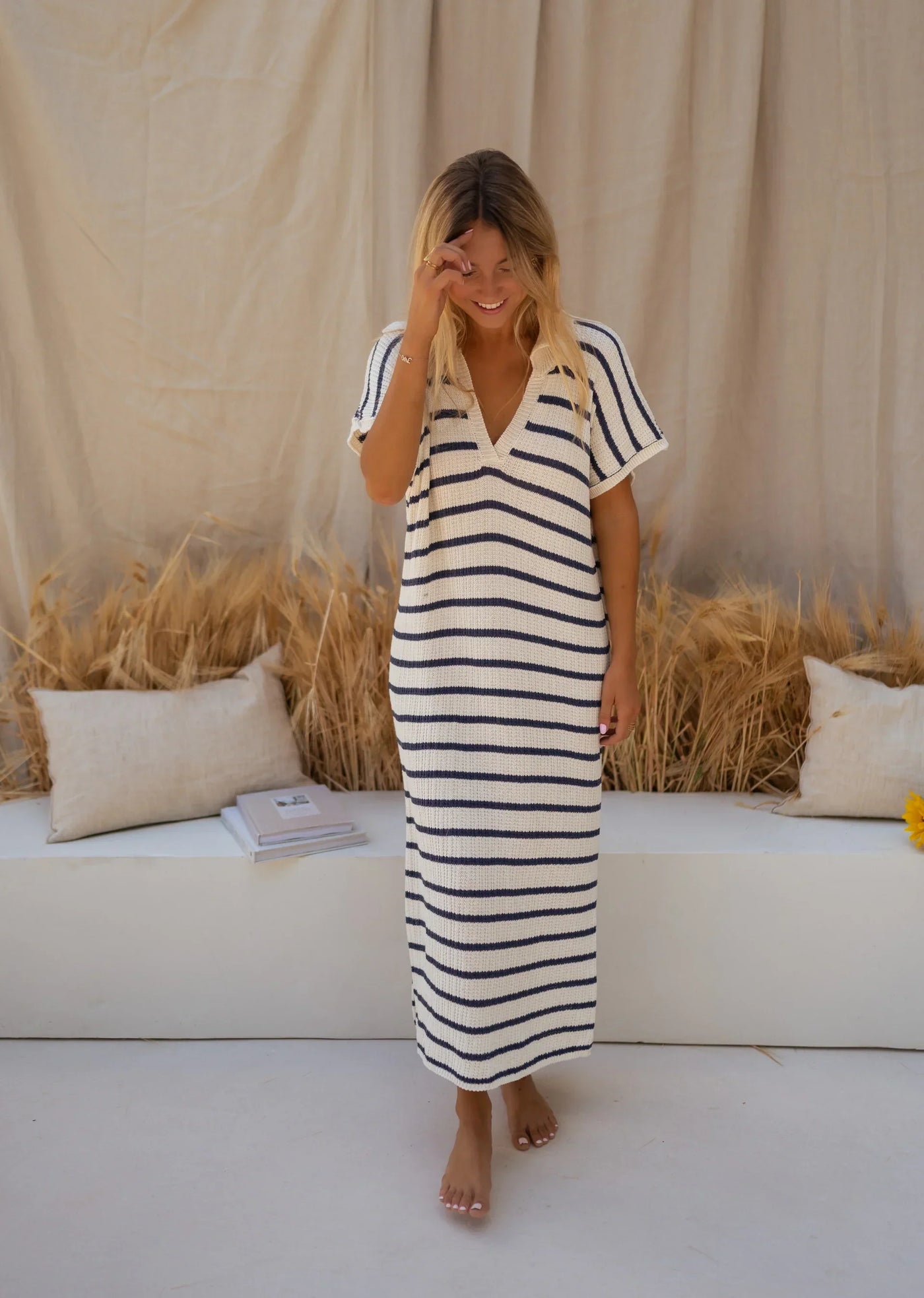 Silk dress "Morning Coffee" – Fresh & feminine