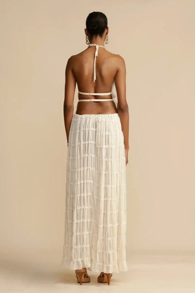 Silk ensemble "Morning Coffee" – Elegant & refined