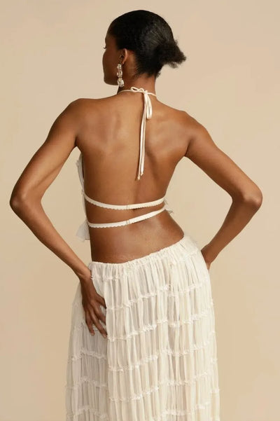 Silk ensemble "Morning Coffee" – Elegant & refined