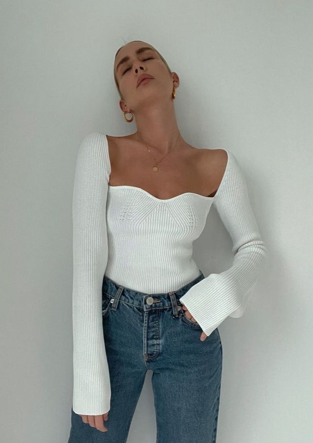 Fitted top "Weekend Getaway" – Soft & sophisticated